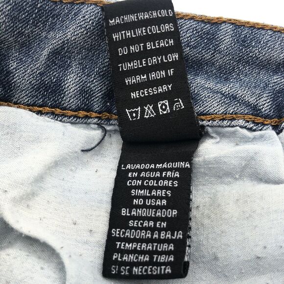 Dollhouse Distressed Cutoff Jean Shorts Size 3 Provocative Low Rise Frayed Hem - Picture 8 of 10